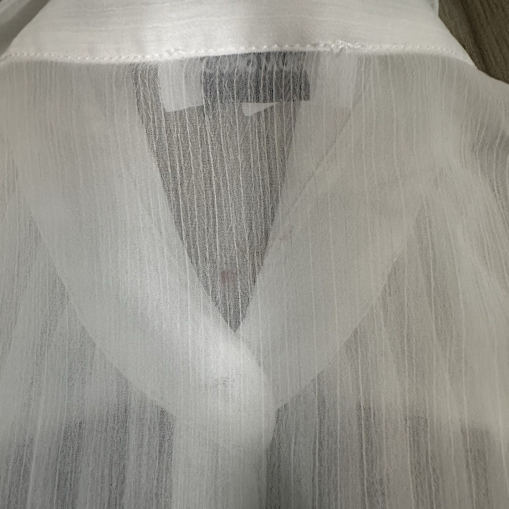 NWT  Rumored puff bell sleeve sheer top XS Organza Blouse Romantic Victorian - Picture 8 of 8